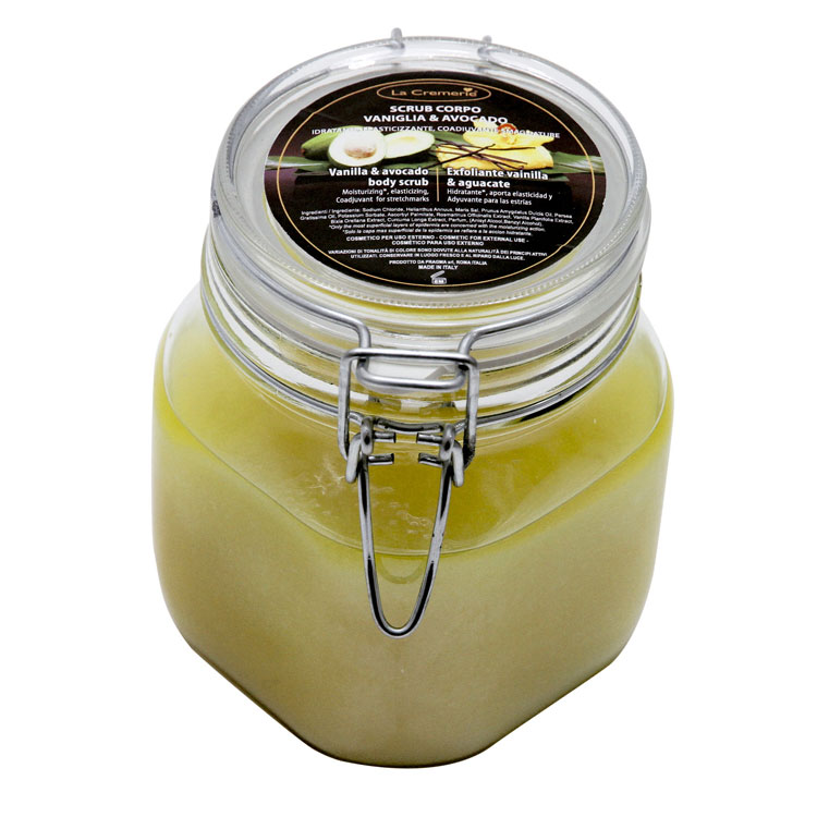 Scrub de corp cu vanilie si avocado