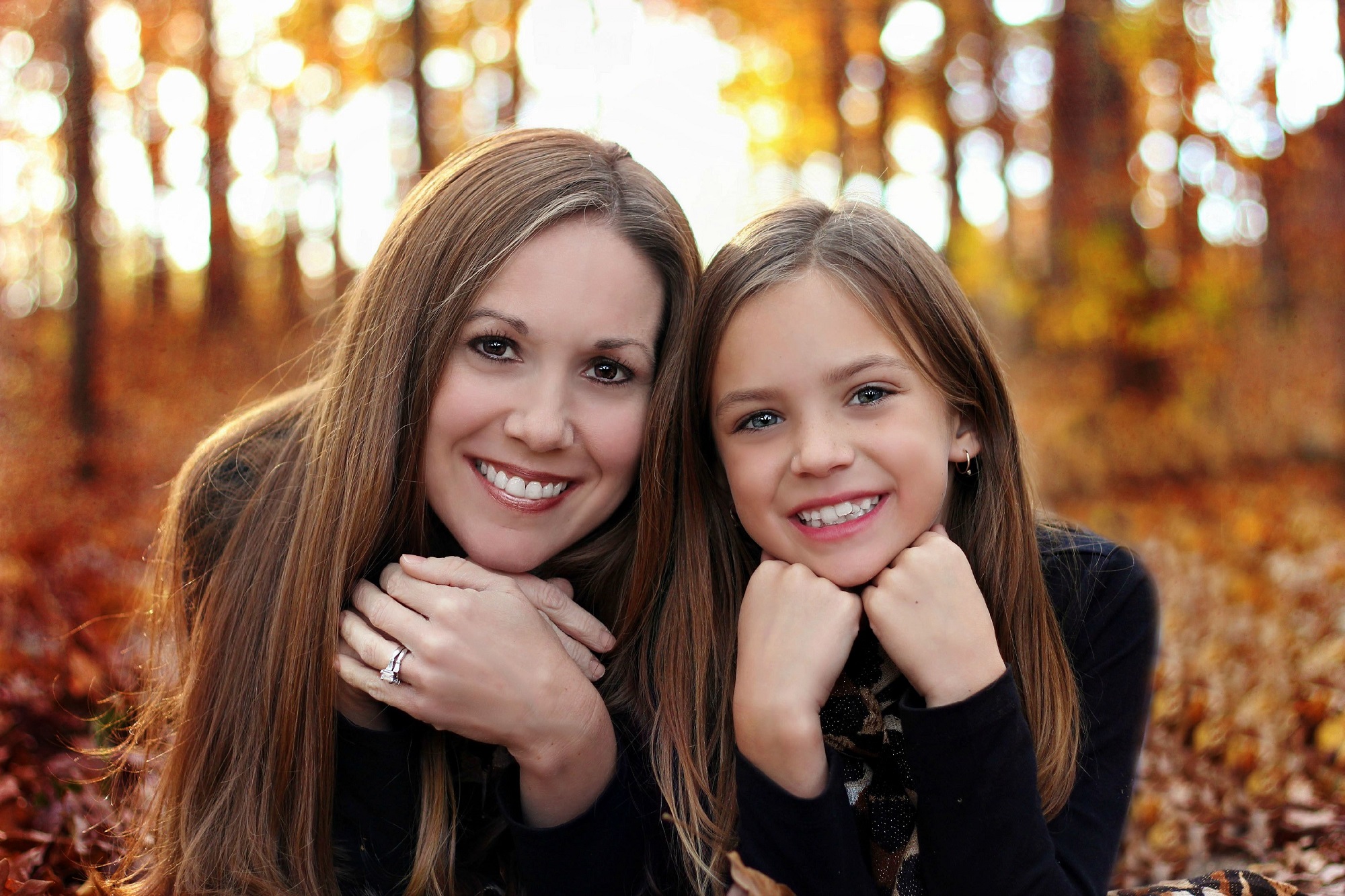 Mother Daughter Same Outfits Posing On Stock Photo 300478982 | Shutterstock