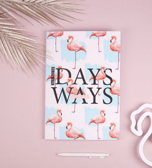 Agendă daily planner Pink Flamingo