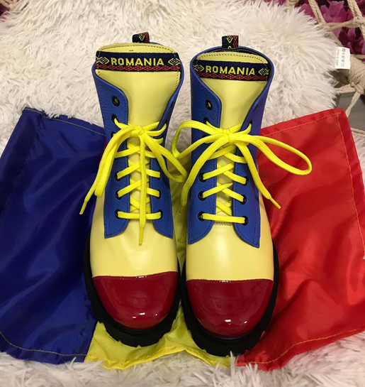 bocanci tricolor Leather Weather Shoes