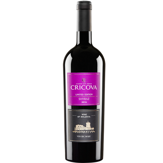 Cricova Shiraz Ediție Limitată, vin roșu sec 