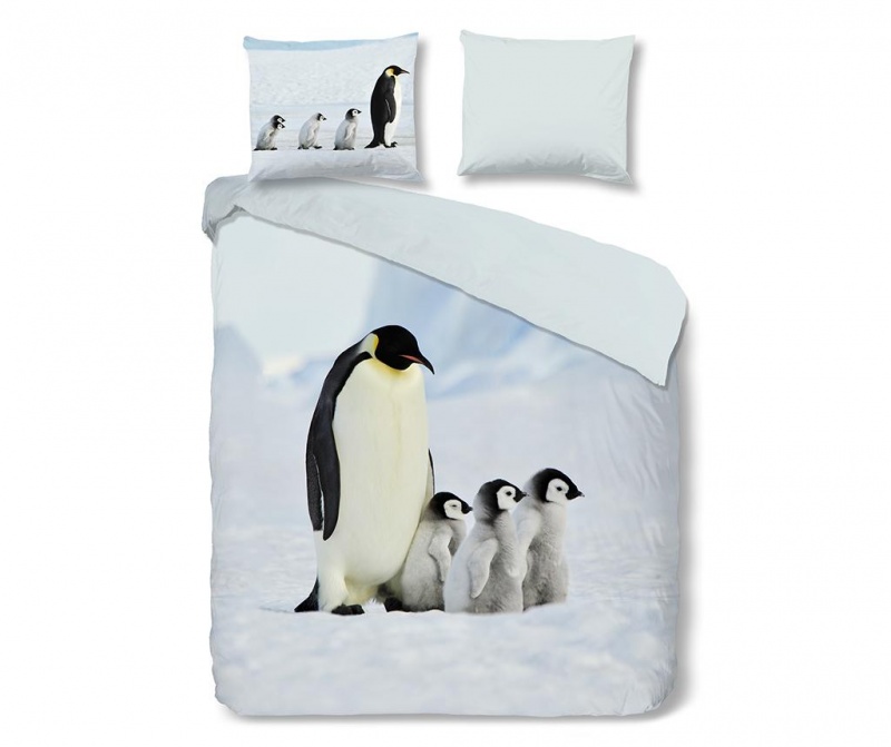 Lenjerie de pat cu pinguini